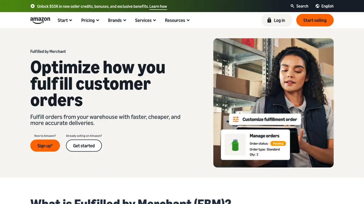 Amazon FBM: bir sipariş fişiyle FBA karşılaştırması